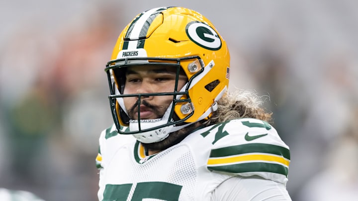 Green Bay Packers guard Sean Rhyan