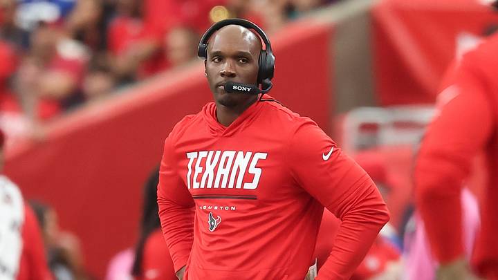 Oct 25, 2026; Houston, Texas, USA; Houston Texans head coach DeMeco Ryans reacts on the sideline during the second quarter against the New York Giants at Reliant Stadium. Mandatory Credit: Troy Taormina-Imagn Images Oct 25, 2026; Houston, Texas, USA; Houston Texans head coach DeMeco Ryans reacts on the sideline during the second quarter against the New York Giants at Reliant Stadium. Mandatory Credit: Troy Taormina-Imagn Images