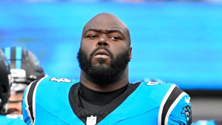 Carolina Panthers defensive end A'Shawn Robinson (94) before the game at Bank of America Stadium. 