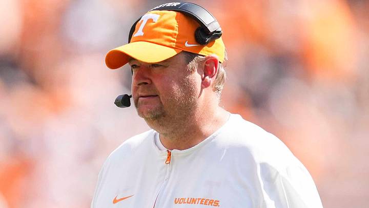 Tennessee coach Josh Heupel during a NCAA football game between Tennessee and UAB at Neyland Stadium in Knoxville, Tenn., September 20, 2025. Tennessee coach Josh Heupel during a NCAA football game between Tennessee and UAB at Neyland Stadium in Knoxville, Tenn., September 20, 2025.