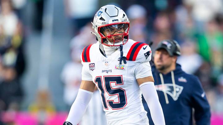 Feb 8, 2026; Santa Clara, CA, USA; New England Patriots linebacker Marte Mapu (15) against the Seattle Seahawks during Super Bowl LX at Levi's Stadium. Mandatory Credit: Mark J. Rebilas-Imagn Images Feb 8, 2026; Santa Clara, CA, USA; New England Patriots linebacker Marte Mapu (15) against the Seattle Seahawks during Super Bowl LX at Levi's Stadium. Mandatory Credit: Mark J. Rebilas-Imagn Images