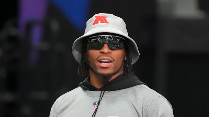  Indianapolis Colts running back Jonathan Taylor during AFC practice at the NFL Flag Fieldhouse