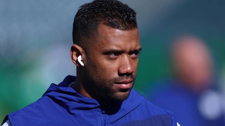 Former Seattle Seahawks quarterback Russell Wilson before a game