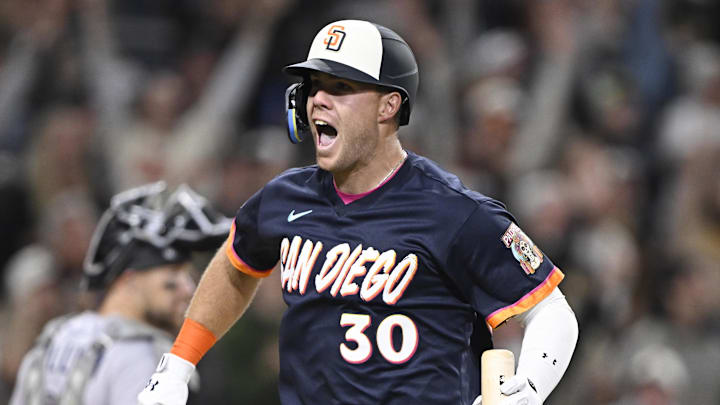 Padres outfielder Gavin Sheets hit a walk off home run to electrify Petco Park on Friday night.