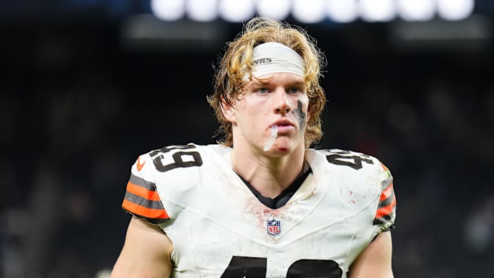 Cleveland Browns linebacker Carson Schwesinger Cleveland Browns linebacker Carson Schwesinger