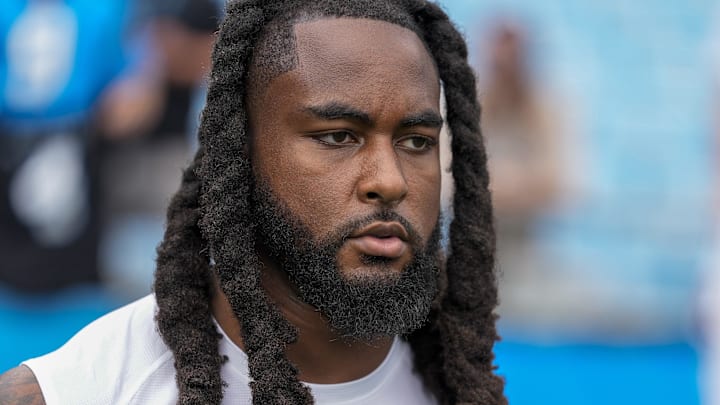 Carolina Panthers outside linebacker Patrick Jones II Carolina Panthers outside linebacker Patrick Jones II