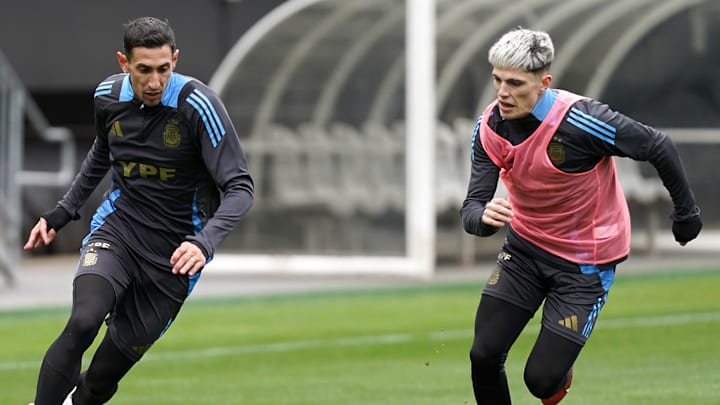 Ángel Di María y Alejandro Garnacho serán titulares en el amistoso entre Argentina y El Salvador 