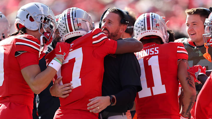 Brian Hartline is set to call plays as offensive coordinator at Ohio State, head coach Ryan Day suggested. Brian Hartline is set to call plays as offensive coordinator at Ohio State, head coach Ryan Day suggested.