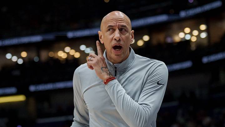 Feb 9, 2026; New Orleans, Louisiana, USA; Sacramento Kings head coach Doug Christie reacts during the first half against the New Orleans Pelicans at Smoothie King Center. Mandatory Credit: Matthew Hinton-Imagn Images Feb 9, 2026; New Orleans, Louisiana, USA; Sacramento Kings head coach Doug Christie reacts during the first half against the New Orleans Pelicans at Smoothie King Center. Mandatory Credit: Matthew Hinton-Imagn Images