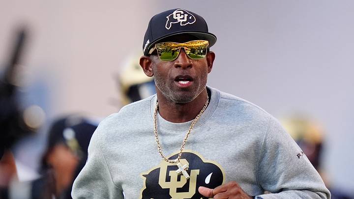 Oct 3, 2026; Boulder, Colorado, USA; Colorado Buffaloes head coach Deion Sanders before the game against the Texas Tech Red Raiders at Folsom Field. Mandatory Credit: Ron Chenoy-Imagn Images Oct 3, 2026; Boulder, Colorado, USA; Colorado Buffaloes head coach Deion Sanders before the game against the Texas Tech Red Raiders at Folsom Field. Mandatory Credit: Ron Chenoy-Imagn Images