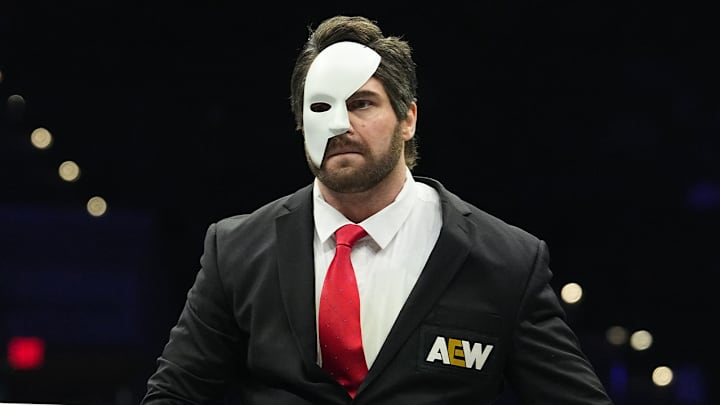 Adam Page dressed as Tony Schiavone