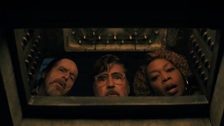 The Boroughs. (L to R) Denis O’Hare as Wally, Alfred Molina as Sam, Alfre Woodard as Judy in The Boroughs. Cr. Courtesy of Netflix © 2026