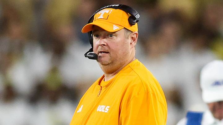 Sep 12, 2026; Atlanta, Georgia, USA; Tennessee Volunteers head coach Josh Heupel on the sideline against the Georgia Tech Yellow Jackets in the fourth quarter at Bobby Dodd Stadium at Hyundai Field. Mandatory Credit: Brett Davis-Imagn Images Sep 12, 2026; Atlanta, Georgia, USA; Tennessee Volunteers head coach Josh Heupel on the sideline against the Georgia Tech Yellow Jackets in the fourth quarter at Bobby Dodd Stadium at Hyundai Field. Mandatory Credit: Brett Davis-Imagn Images