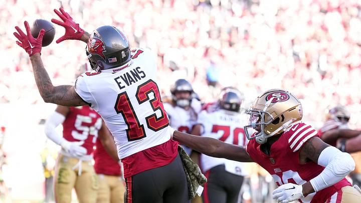 Mike Evans has been the story of the 49ers off-season. Mike Evans has been the story of the 49ers off-season.