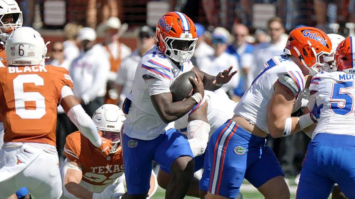 Florida Gators running back Jadan Baugh helped dig his team out of a hole against Texas. Florida Gators running back Jadan Baugh helped dig his team out of a hole against Texas.