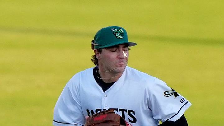 Augusta GreenJacket infielder Alex Lodise (12) looks to pass during opening day of the Augusta GreenJackets at SRP Park in North Augusta, S.C., on Tuesday, April 14, 2026. The GreenJackets beat Fayetteville 4-2. Mandatory Credit: Katie Goodale - Augusta Chronicle/USA TODAY NETWORK Augusta GreenJacket infielder Alex Lodise (12) looks to pass during opening day of the Augusta GreenJackets at SRP Park in North Augusta, S.C., on Tuesday, April 14, 2026. The GreenJackets beat Fayetteville 4-2. Mandatory Credit: Katie Goodale - Augusta Chronicle/USA TODAY NETWORK