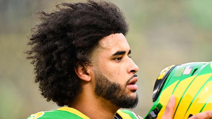 Oregon Ducks las vegas raiders dante moore eugene football nfl draft tom brady dan lanning quarterback heisman trophy