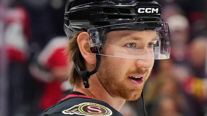 Jake Sanderson in Game Three of the 2025-2026 Stanley Cup Finals vs. the Carolina Hurricanes Jake Sanderson in Game Three of the 2025-2026 Stanley Cup Finals vs. the Carolina Hurricanes
