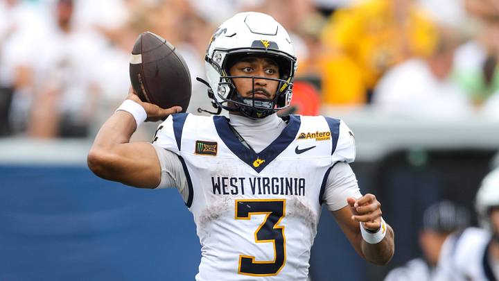 Sep 5, 2026; Morgantown, West Virginia, USA; West Virginia Mountaineers quarterback Michael Hawkins Jr. (3) throws a pass during the third quarter against the Coastal Carolina Chanticleers at Milan Puskar Stadium. Mandatory Credit: Ben Queen-Imagn Images Sep 5, 2026; Morgantown, West Virginia, USA; West Virginia Mountaineers quarterback Michael Hawkins Jr. (3) throws a pass during the third quarter against the Coastal Carolina Chanticleers at Milan Puskar Stadium. Mandatory Credit: Ben Queen-Imagn Images