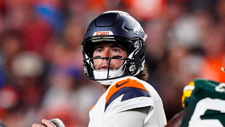 Denver Broncos quarterback Jarrett Stidham 
