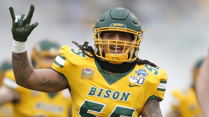 North Dakota State Bison linebacker Aaron Mercadel