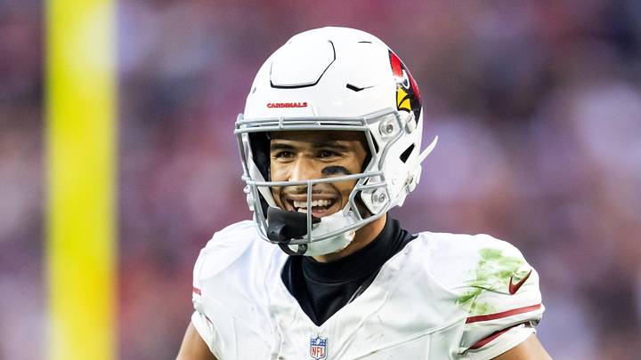 Dec 21, 2025; Glendale, Arizona, USA; Arizona Cardinals wide receiver Michael Wilson (14) against the Atlanta Falcons at State Farm Stadium. Mandatory Credit: Mark J. Rebilas-Imagn Images Dec 21, 2025; Glendale, Arizona, USA; Arizona Cardinals wide receiver Michael Wilson (14) against the Atlanta Falcons at State Farm Stadium. Mandatory Credit: Mark J. Rebilas-Imagn Images