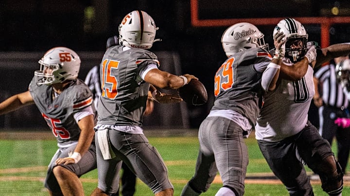 Oviedo quarterback Sebastian Galeano completed 12 of 18 passes for 200 yards and two touchdowns to help the Lions power past Evans, 29-28, in double overtime and capture the Class 6A, District 4 title.
