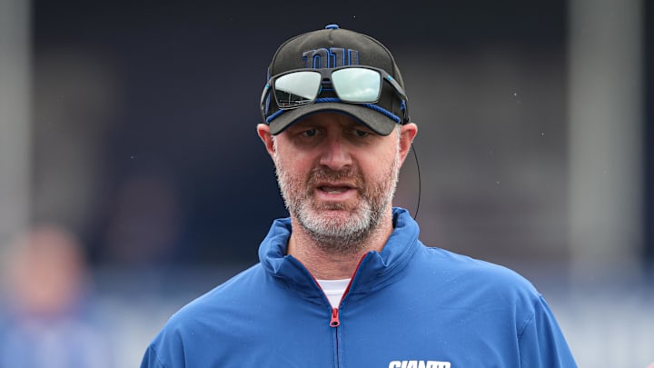 New York Giants defensive coordinator Shane Bowen New York Giants defensive coordinator Shane Bowen