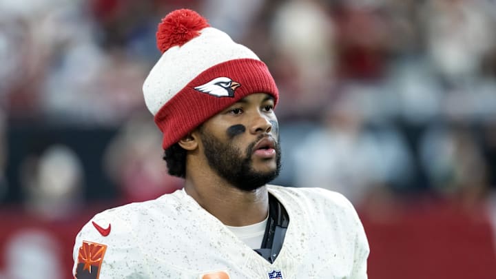 Sep 25, 2025; Glendale, Arizona, USA; Arizona Cardinals quarterback Kyler Murray (1) against the Seattle Seahawks at State Farm Stadium. Mandatory Credit: Mark J. Rebilas-Imagn Images Sep 25, 2025; Glendale, Arizona, USA; Arizona Cardinals quarterback Kyler Murray (1) against the Seattle Seahawks at State Farm Stadium. Mandatory Credit: Mark J. Rebilas-Imagn Images