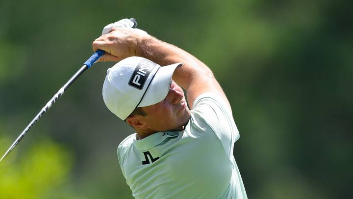 Viktor Hovland plays his shot from the 3rd tee during the third round of the 2026 FedEx St. Jude Championship; Steve Roberts Viktor Hovland plays his shot from the 3rd tee during the third round of the 2026 FedEx St. Jude Championship; Steve Roberts