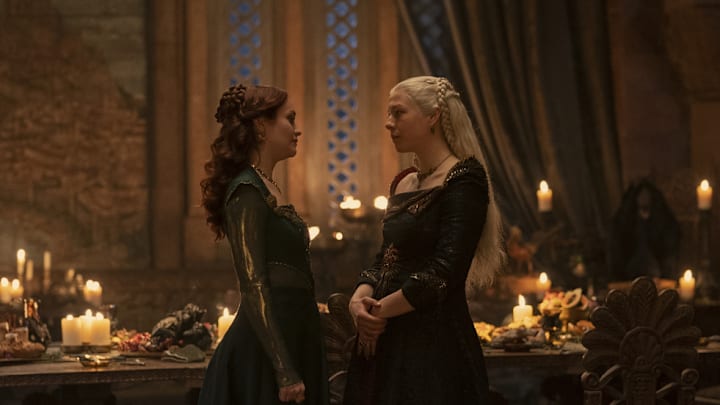 Photograph by Ollie Upton / HBO House of the Dragon Emma D'Arcy Olivia Cooke Rhaenyra Targaryen Alicent Hightower The Lord of the Tides Episode 108