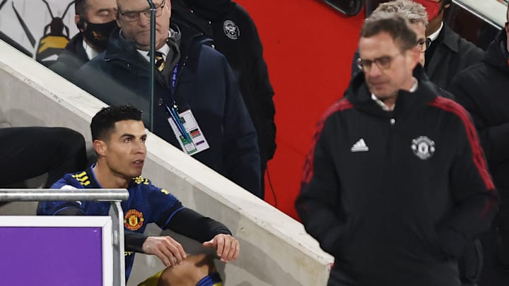 Cristiano Ronaldo n'a que très peu apprécié son remplacement face à Brentford