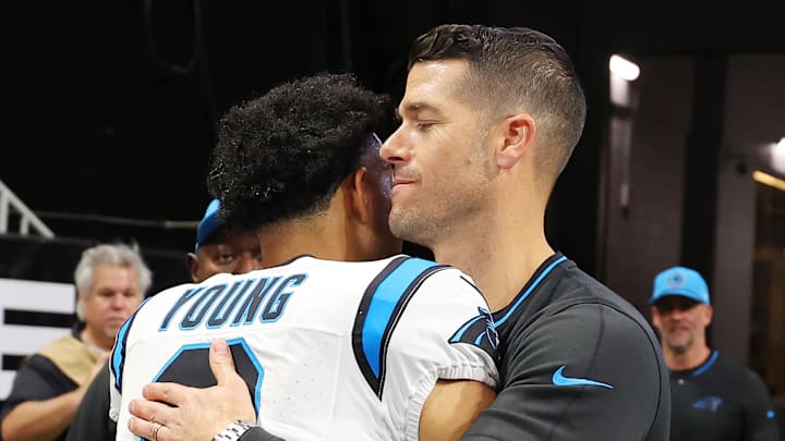Dave Canales and Bryce Young