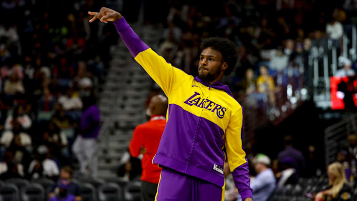 Bronny James ha actuado muy poco con los Lakers en este inicio de temporada tanto en la NBA como en la G-League