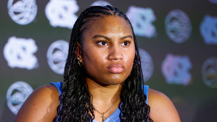 Junior Reniya Kelly at the 2025 ACC Tipoff