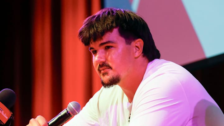 Nixa High School offensive tackle Jackson Cantwell, the No. 1 ranked high school football recruit for the class of 2026, announced he will play football at Miami during a ceremony on Tuesday, May 13, 2025. Nixa High School offensive tackle Jackson Cantwell, the No. 1 ranked high school football recruit for the class of 2026, announced he will play football at Miami during a ceremony on Tuesday, May 13, 2025.