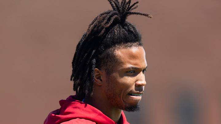 May 8, 2026; Tempe, AZ, USA; Arizona Cardinals wide receiver Reggie Virgil (82) during rookie minicamp at Dignity Health Arizona Cardinals Training Center. Mandatory Credit: Mark J. Rebilas-Imagn Images May 8, 2026; Tempe, AZ, USA; Arizona Cardinals wide receiver Reggie Virgil (82) during rookie minicamp at Dignity Health Arizona Cardinals Training Center. Mandatory Credit: Mark J. Rebilas-Imagn Images