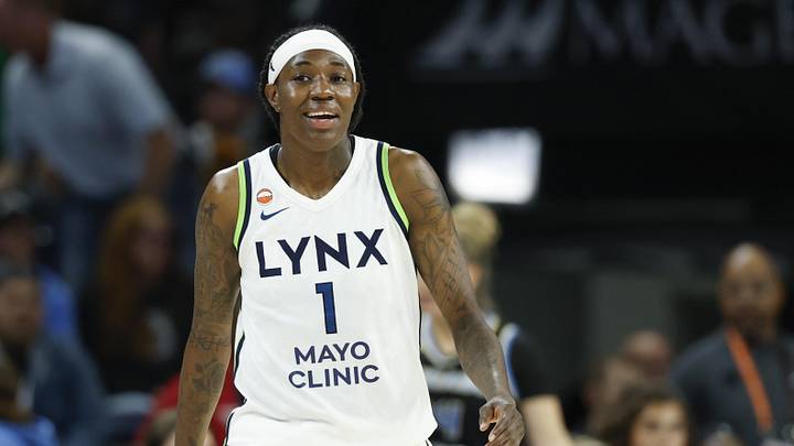 May 23, 2026; Chicago, Illinois, USA; Minnesota Lynx forward Natasha Howard (1) smiles during the second half of a WNBA game against the Chicago Sky at Wintrust Arena. Mandatory Credit: Kamil Krzaczynski-Imagn Images May 23, 2026; Chicago, Illinois, USA; Minnesota Lynx forward Natasha Howard (1) smiles during the second half of a WNBA game against the Chicago Sky at Wintrust Arena. Mandatory Credit: Kamil Krzaczynski-Imagn Images