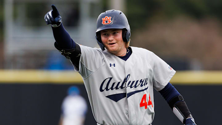 Auburn Tigers Chase Fralick paced the offense with four hits in Auburn's 10-0 win over the Alabama Crimson Tide.