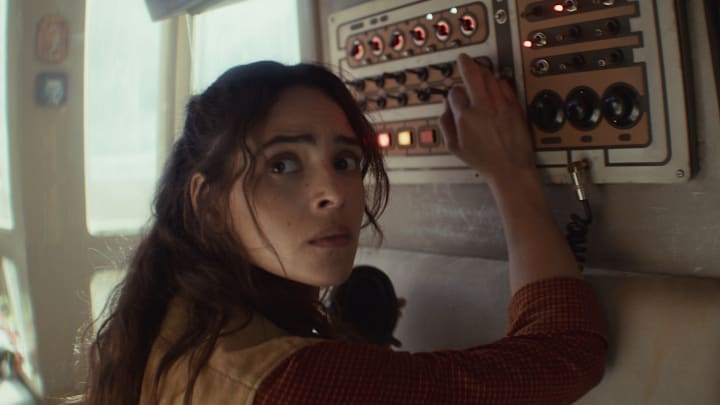 Bix Caleen (Adria Arjona) in Lucasfilm's Star Wars ANDOR Season 2, exclusively on Disney+. Photo courtesy of Lucasfilm. ©2025 Lucasfilm Ltd. & TM. All Rights Reserved.