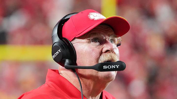 Kansas City Chiefs head coach Andy Reid looks on