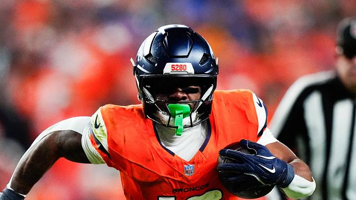 Denver Broncos running back RJ Harvey Denver Broncos running back RJ Harvey