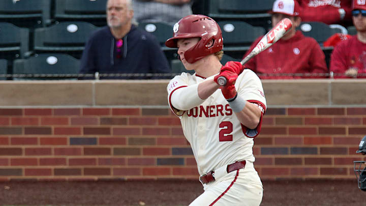 Oklahoma catcher Easton Carmichael Oklahoma catcher Easton Carmichael
