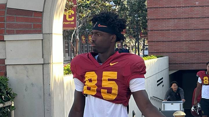 USC Trojans freshman receiver Tron Baker 