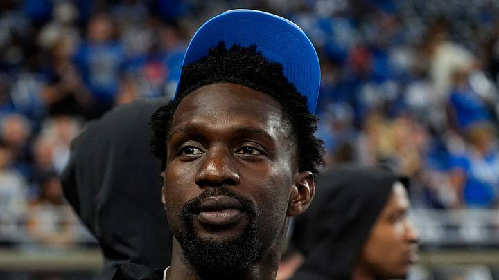 Detroit Lions safety Kerby Joseph (31) looks on during warm ups ahead of the New Orleans Saints game at Ford Field Detroit Lions safety Kerby Joseph (31) looks on during warm ups ahead of the New Orleans Saints game at Ford Field