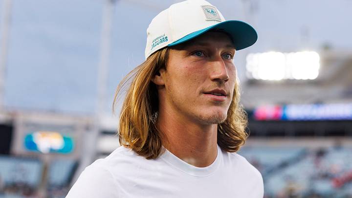 Aug 28, 2026; Jacksonville, Florida, USA;  Jacksonville Jaguars quarterback Trevor Lawrence (16) before the game against the Tampa Bay Buccaneers at EverBank Stadium.  Mandatory Credit: Morgan Tencza-Imagn Images
