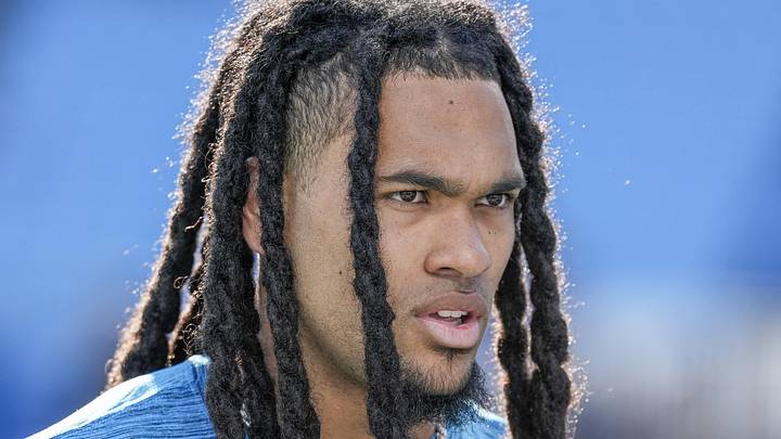 Carolina Panthers running back Jonathon Brooks