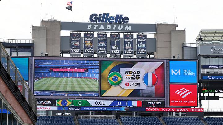 Gillette Stadium, Foxboro, MA, is welcoming fans for the FIFA International Friendly between Brazil and France on Thursday, March 26, 2026. Gillette Stadium, Foxboro, MA, is welcoming fans for the FIFA International Friendly between Brazil and France on Thursday, March 26, 2026.