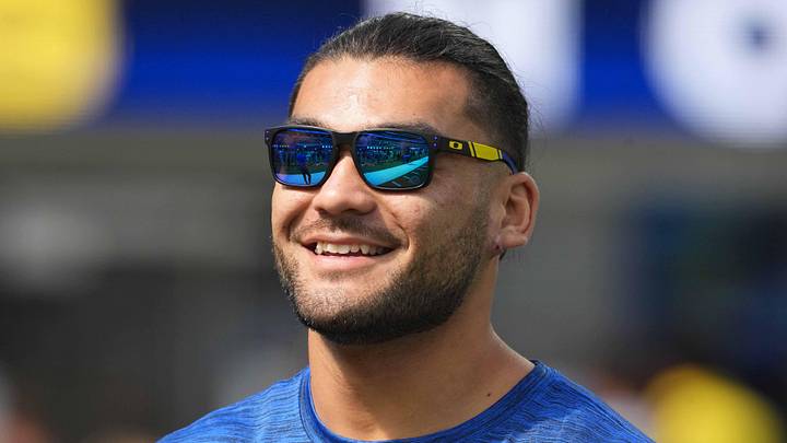 Los Angeles Rams wide receiver Puka Nacua. Los Angeles Rams wide receiver Puka Nacua.