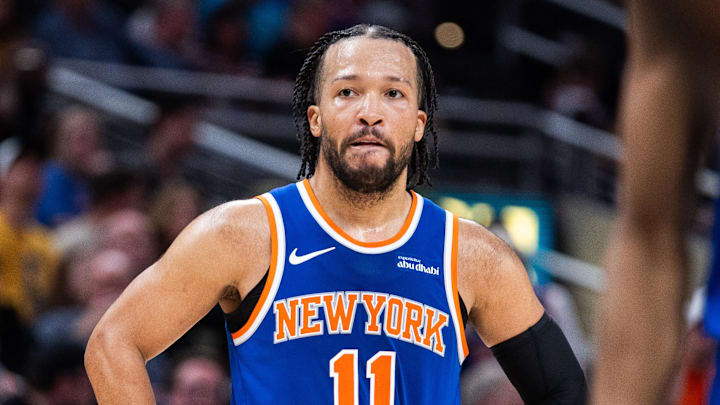 Mar 13, 2026; Indianapolis, Indiana, USA; New York Knicks guard Jalen Brunson (11) in the second half against the Indiana Pacers at Gainbridge Fieldhouse. Mandatory Credit: Trevor Ruszkowski-Imagn Images Mar 13, 2026; Indianapolis, Indiana, USA; New York Knicks guard Jalen Brunson (11) in the second half against the Indiana Pacers at Gainbridge Fieldhouse. Mandatory Credit: Trevor Ruszkowski-Imagn Images